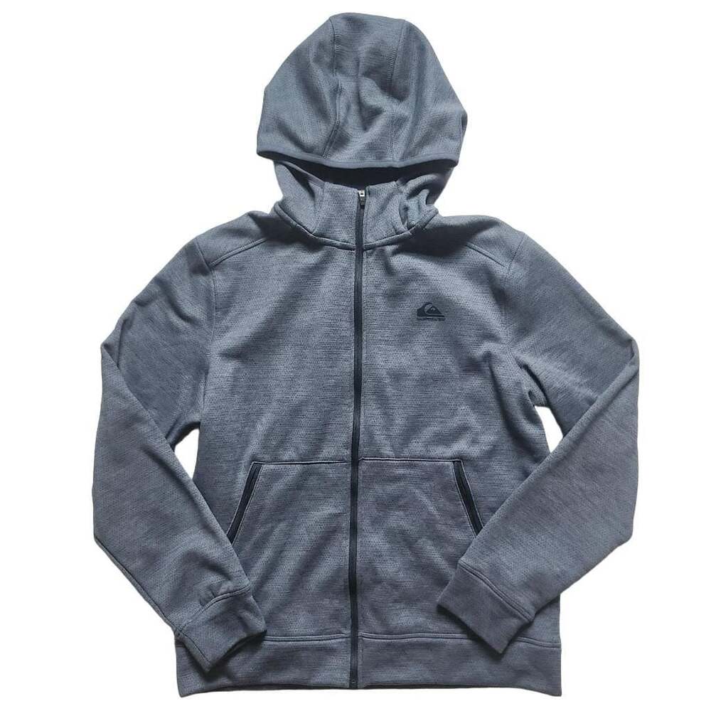 Quiksilver Men's Blue Full Zip Performance Hoodie Sweatshirt Size M
